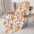 thumbnail image 4 of Throw Blanket for Couch Sofa and Bed, Playful Squirrel Autumn Super Soft Plush Throw Blanket, Fuzzy Cuteness Comfy Warm Washable Flannel Blanket & Throws for All Season 80"x60", 4 of 7