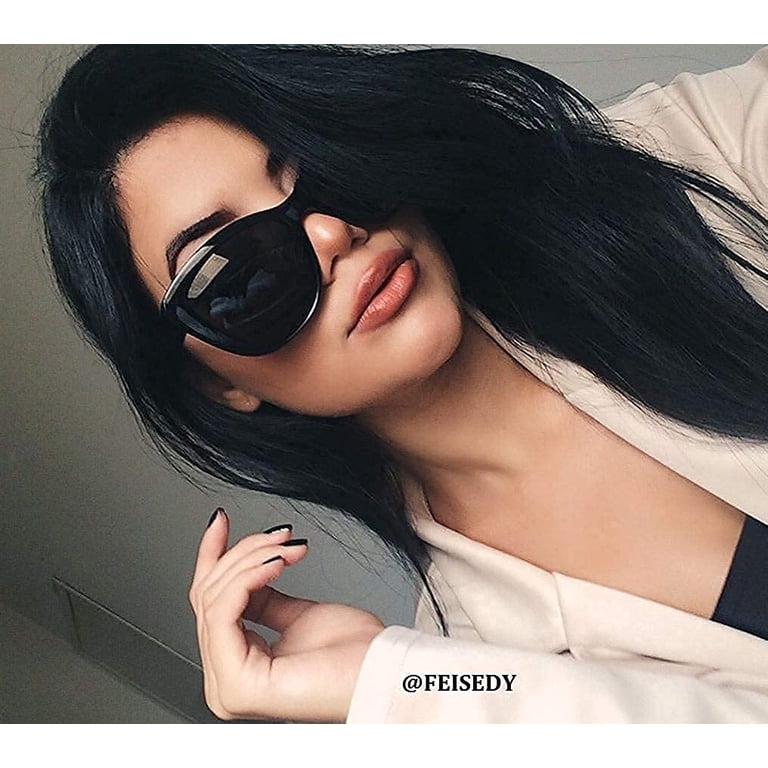 FEISEDY Polarized Vintage Sunglasses American Square Jackie  display picture 1