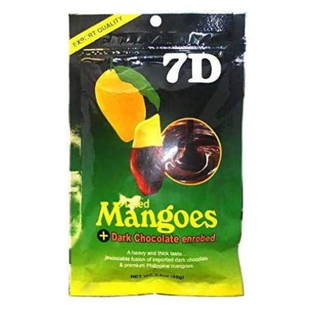 7D セブンディー チョコレートマンゴー 80g チョコがけドライマンゴー セミドライフルーツ カラバオマンゴー フィリピン土産 フィリピンみやげ 夏季クール