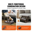 thumbnail image 3 of Pet Bunk Bed with Stairs & Storage, Dog Cat Window Perch, Multi-Level Sleeper Couch, Indoor Pet Platform Bed, Gray, 3 of 7