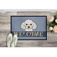 thumbnail image 2 of Caroline's Treasures BB1443MAT White Poodle Welcome Door Mat, Indoor Rug or Outdoor Welcome Mat 18x27 Doormat , 27"L x, 2 of 4