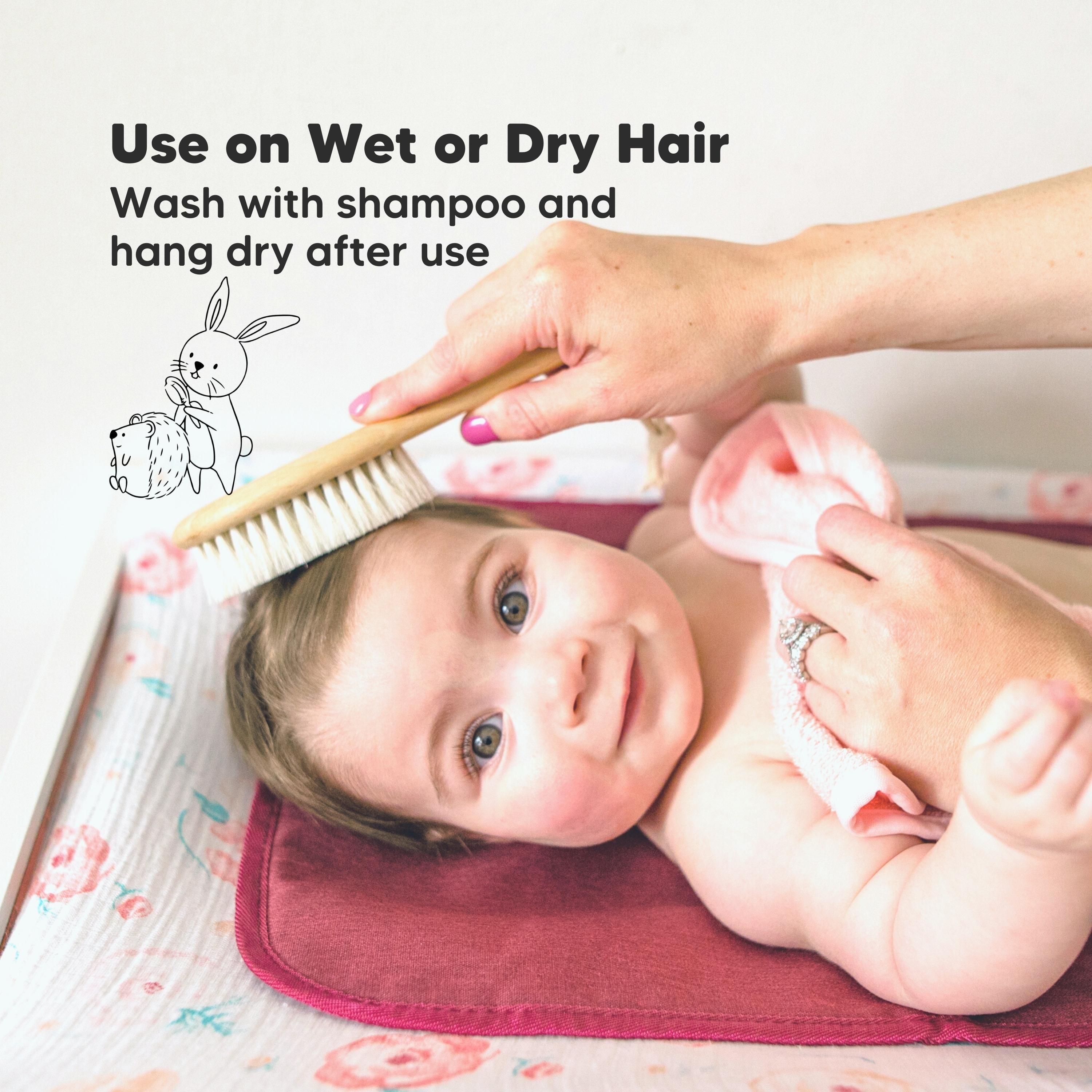 Baby comb and brush set sale walmart
