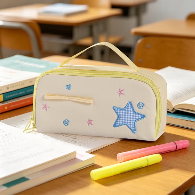 EGNMCR Organization and Storage, Storage Bins, Storage Containers Large Capacity Multi Layer Partitioned Stationery Storage Bag Student Storage Bag Stationery Box Portable Polyester stationery b ag