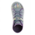 thumbnail image 5 of Disney Frozen Anna And Elsa High Top Canvas Sneakers. (Toddler Little Kids)Light Blue Lilac, Size: 12, 5 of 7