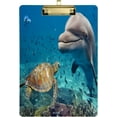 thumbnail image 1 of FMSHPON Sea Turtle Dolphin Ocean Clipboard Hardboard Wood Nursing Clip Board and Pull for Standard A4 Letter 13x9 inches, 1 of 8