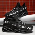 thumbnail image 6 of Men's Fashion Breathable Casual Sports Shoes with Elastic Sole, Outdoor Running Lightweight Walking Trainers - Random Letter Webbing, 6 of 9