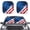 American Flag Print, variant on Jiueut Galaxy Butterfly Print 2pcs Foldable Windshield Sun Shade Universal Fit Sun Heat and UV Rays Blocker Car Sunshades for Most Cars SUV RV Van