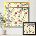 thumbnail image 4 of Designart 'Blue and Pink Pansy Flowers I' Traditional Framed Art Print, 4 of 4