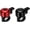 2PCS-Black-Red, variant on Bike Bell Aluminum Mini Bicycle Bells with Loud Crisp Clear Sound Bike Ring Bell Bike Accessories for Adults Children Road Mountain Bike