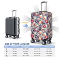 thumbnail image 6 of Lsque music Skull record Retro Printed Luggage Cover, Travel Luggage Protector,Scratch and Dirt Resistant, Fits 18-32 Inch Luggage - Medium, 6 of 9