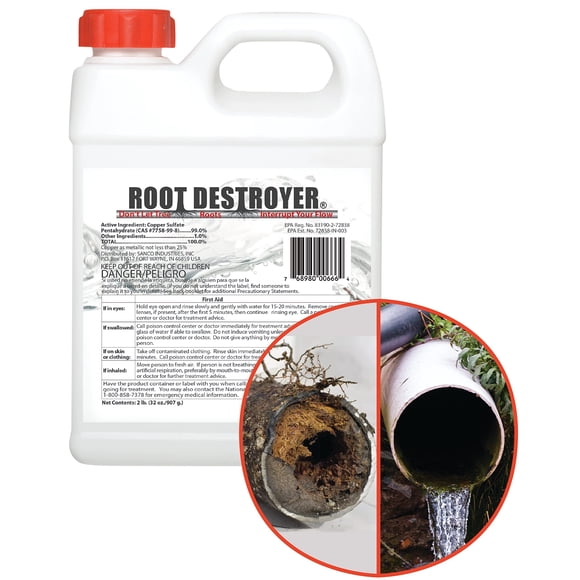 Destructor de raíces Sanco Industries, 1 kg, para tuberías y alcantarillado
