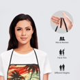 thumbnail image 6 of Fuzoiu Colorful Hawaii Palms Print Waterproof Apron, Kitchen Apron for Women Men Chef, Apron for Christmas Dinner Party Cooking Baking Crafting House Cleaning Kitchen, 6 of 7
