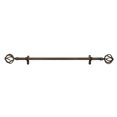 thumbnail image 2 of Black Nickel Adjustable Decorative Curtain Rods Metal Birdcage Finial 66"-120", 2 of 5