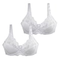 thumbnail image 2 of MVRLSH Jelly Bras For Women Womens Bcdef Cup Lace Bra Plus Size Breathable Soft Everyday Casual Wear Multicolor 80D-105F, 2 of 5