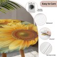 thumbnail image 3 of Sunflower Round Tablecloth for 45-54 Inch Tables, Fitted Table Cover with Elastic Edge, Yellow Spring Floral Botanical Waterproof Outdoor Table Cloth Protector for Patio Garden Dinner Picnic, 3 of 9