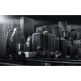 thumbnail image 2 of Ruiz Dueso, Jorge 32x22 White Modern Wood Framed Museum Art Print Titled - Dark City, 2 of 4