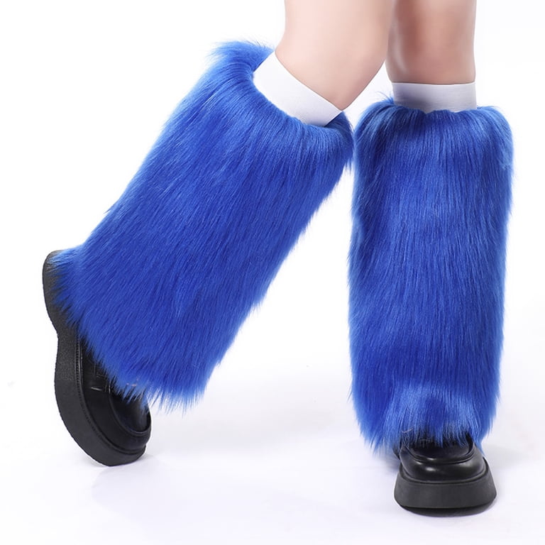 Women's Fluffy Leg Warmers Plus Size Leg Warmers for Women Wide