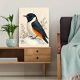 thumbnail image 5 of Qisvanset 12x16 Inch 2D Flat Framed Canvas Art, Sea Coast Psalm Bible Verse Home Wall Poster Decor, 5 of 5