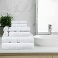 thumbnail image 2 of BNM Smart Dry Cotton Bath, Hand, Face Towel Set, White, 2 of 4