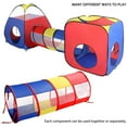 thumbnail image 4 of Yexmas 4 in 1 Kids Play Tent and Tunnels, Foldable Indoor Outdoor Pop Up Ball Pit, 2 Tents + 2 Crawl Tunnels Playhouse Tent Set for Boys Girls Kids(No Ball), 4 of 6