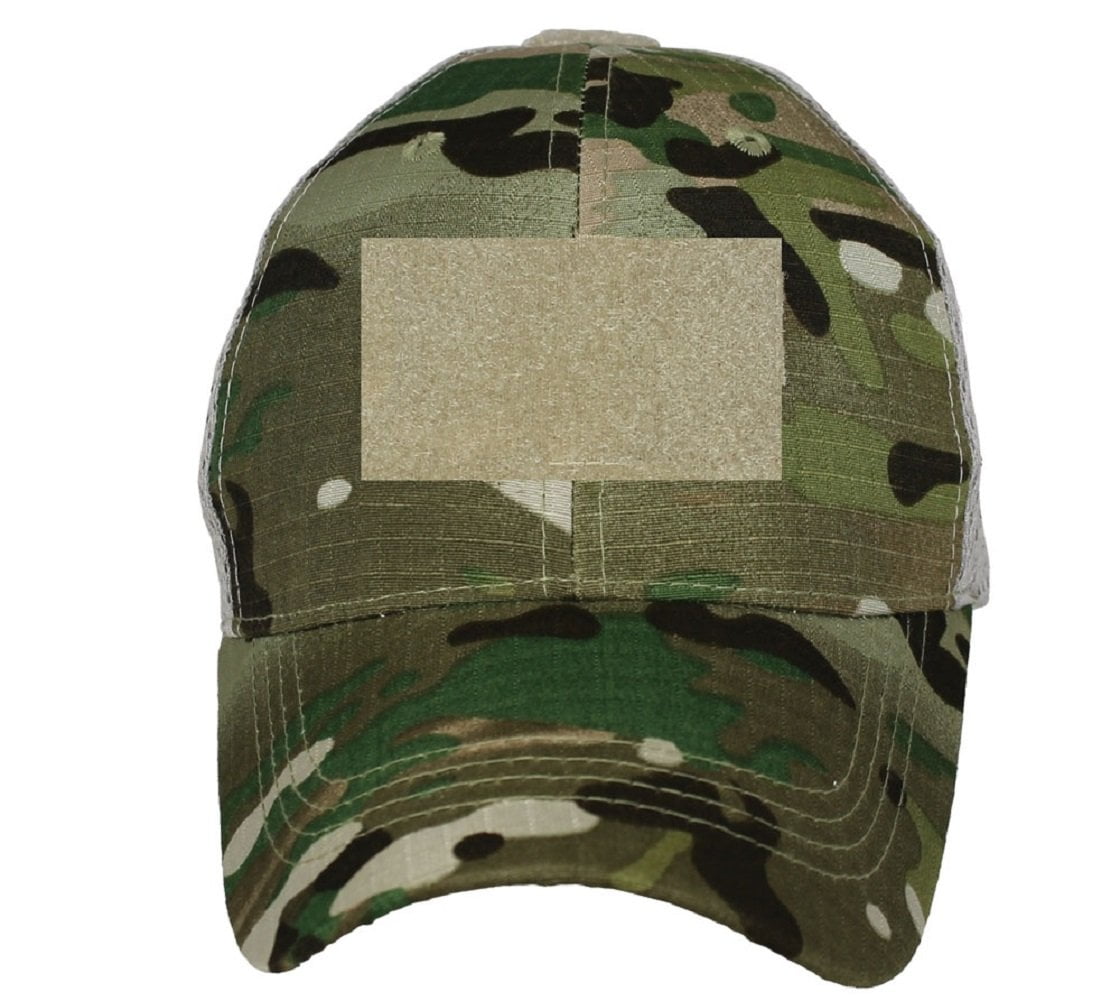 Ford Logo Camo Front Black Mesh Back Sports Baseball Hat - Main Image
