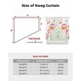 thumbnail image 6 of Pink Mushroom Swag Valances for Windows, Spring Botanical Summer Floral Elegant Rod Pocket Sheer Valances for Large Windows, Swag Toppers Light Filtering for Kitchen Living Room 2 Panels 36''x45'', 6 of 6