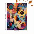 thumbnail image 3 of Abstract Geometric Circles Lines Canvas Print，Living Room Hotel Lobby Decor, 3 of 8