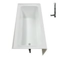 thumbnail image 6 of Streamline NAL-5640-WH 60 in. x 30 in. Acrylic Left-Hand Drain Alcove Bathtub in Glossy White With External Drain in Glossy White, 6 of 10