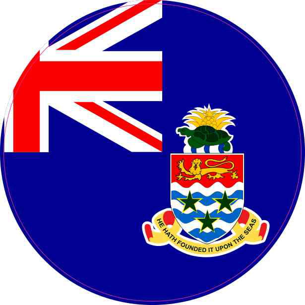 CAYMAN COUNTRY FLAG-SILVER LICENSED STICKER FLAG PLATE..SIZE 6 X 3 INCH 