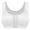 White, variant on Women's Full Figure Front Closure Wirefree Jacquard Back Support Posture Bra