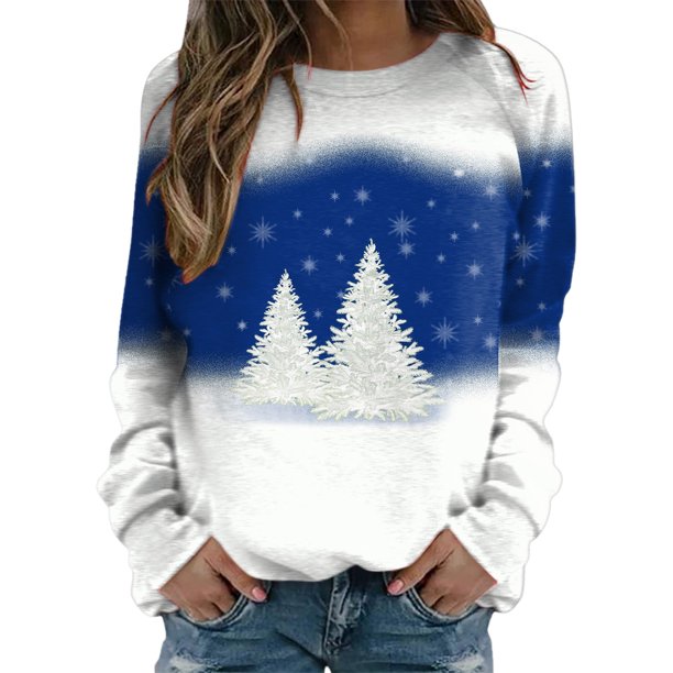 Sudadera Gibobby de cuello Redondo Estampado Navidad Blanco M