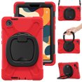 thumbnail image 4 of Case for Lenovo Tab One 8.7 inch/K9 TB305FU 2025, 360 Degree Rotating Hand Grip Shockproof Cover with Shoulder Strap, Red, 4 of 7