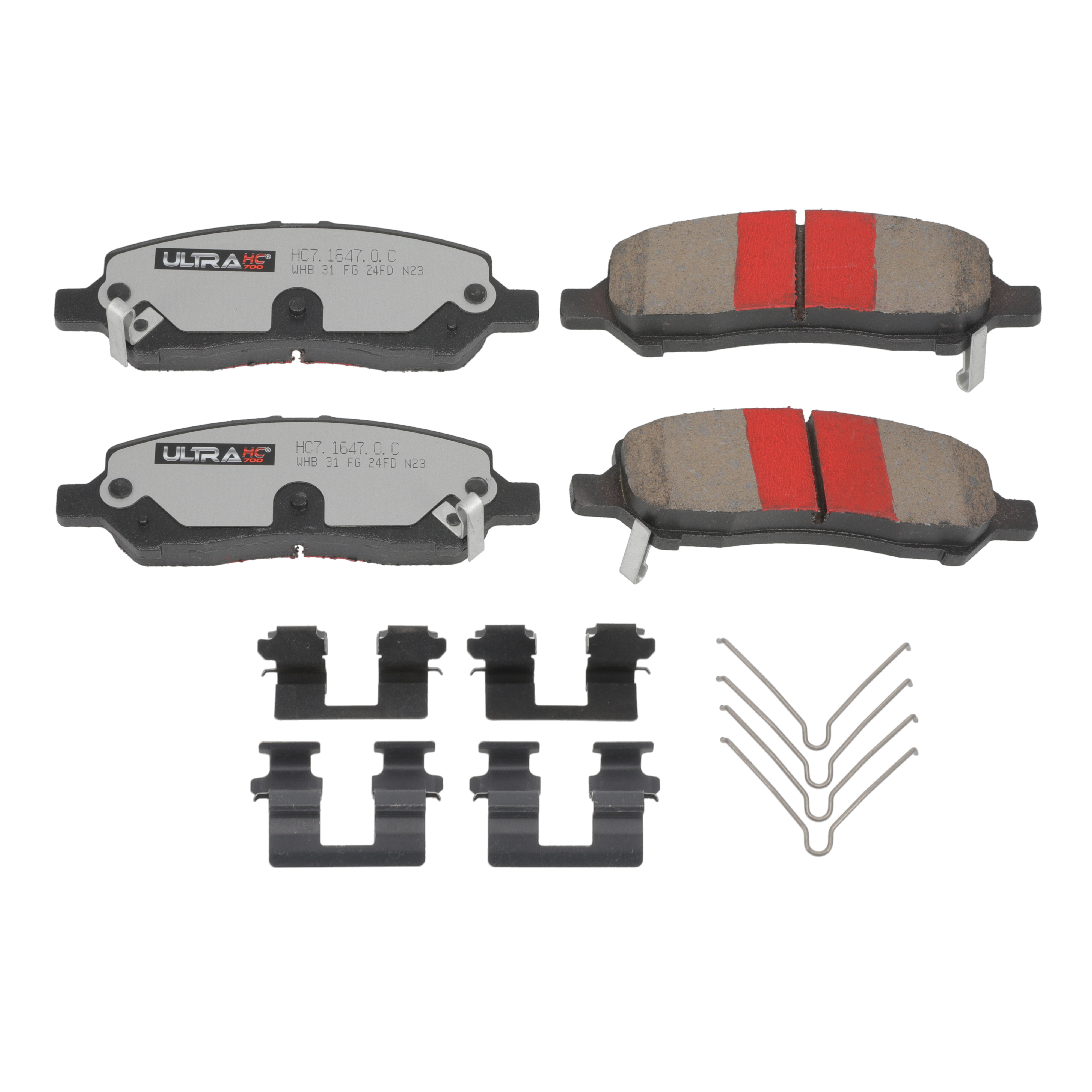 UltraHC 700 Brake Pad Set, Rear HC7.1647.0.C, Dodge Dart 2016-2013