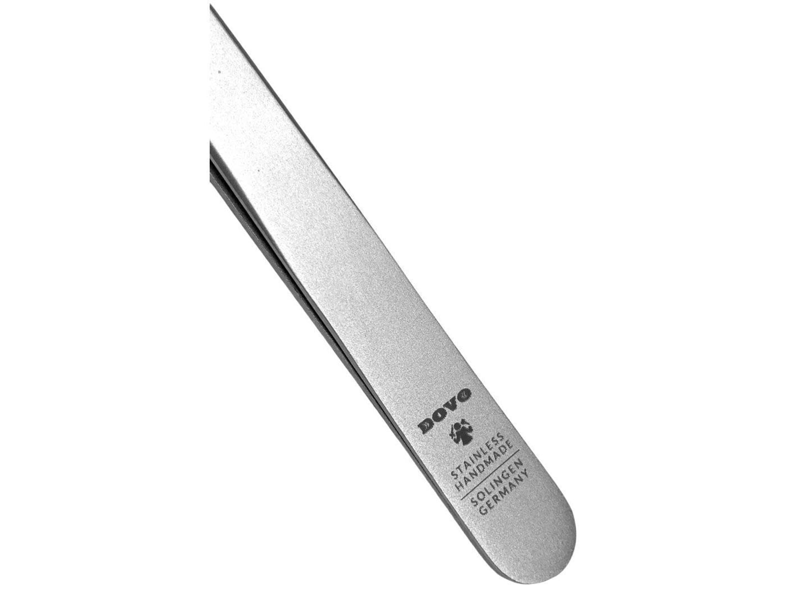Dovo Slant Tip Tweezers, 3.75 in Overall, Satin Stainless Construction