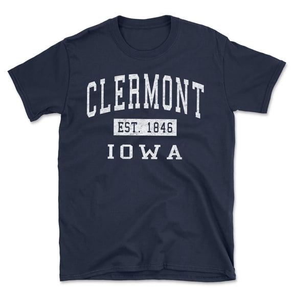 Clermont Iowa Classic Established Men's Cotton T-Shirt
