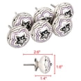 thumbnail image 7 of REGALWOVEN Ceramic Knobs Drawer Pulls Cupboard Handles Door Vintage Shabby,#6, 7 of 7