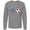 Athletic Heather, variant on Inktastic Soccer Ball, Net with American Flag Colors Long Sleeve T-Shirt