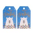 thumbnail image 4 of 100pcs Christmas Hangtags Decorative Paper Hangtags; Christmas Tree Paper Tags Christmas Tree Labels for Wrapping Decor, Type 7, 4 of 8
