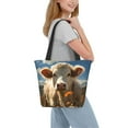 thumbnail image 2 of Easygdp Daisy Meadow Cow Bolso de Hombro para Mujer, Bolso Bandolera y Cartera de Mano Elegante para Uso Diario, 2 of 6