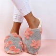 thumbnail image 7 of JUSLIO Womens Slippers Closed Toe Slide Fuzzy Plush Flat Sole Non Slip Indoor House Slippers, 7 of 7