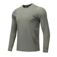 thumbnail image 4 of Dovford Mens Long Sleeve Workout Shirts Moisture Wicking Running Athletic Sport Performance T-Shirt Lightweight SPF Sun Shirt, 4 of 7