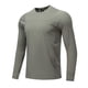 thumbnail image 4 of Blusas y camisas de manga larga con cuello redondo para hombre, de color liso, para entrenamiento físico, con protección solar, elásticas, con bolsillo y cremallera para exteriores, top de manga larga, 4 of 7