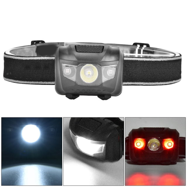 Faro LED De Pesca De 3W, Luces Rojas Y Blancas, Faro De Pesca Para Actividades Al Aire Libre, Picnic, Senderismo, Montañismo