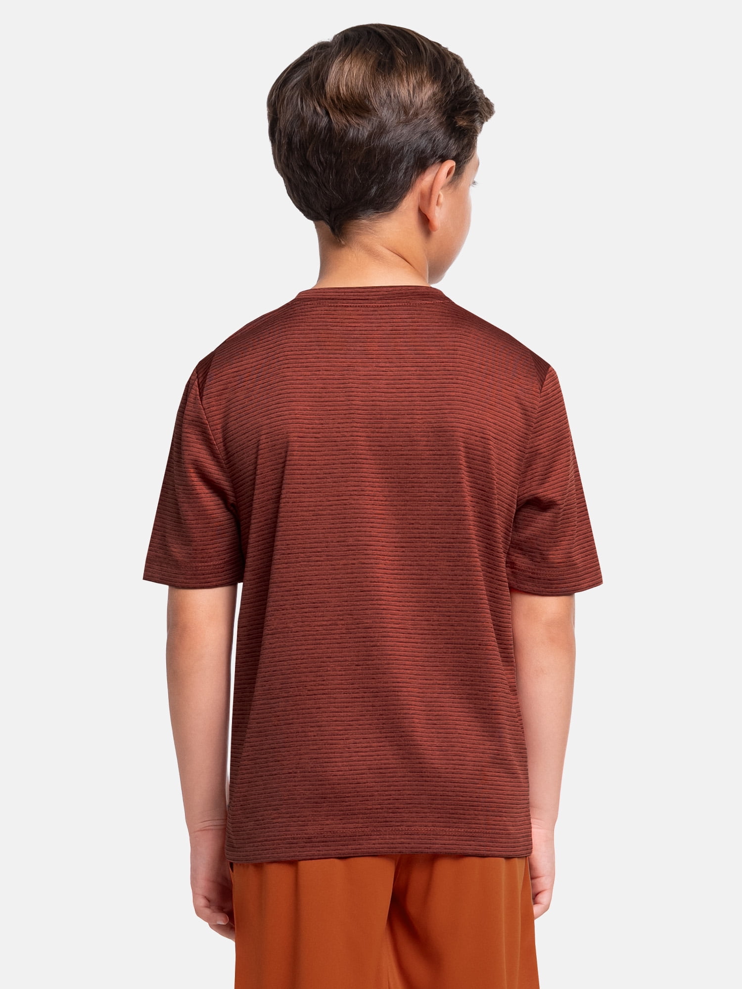 Athletic Works Boy's Short Sleeve Core Active T-Shirt 2-Pack, Sizes 4-18 & Husky