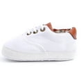 thumbnail image 7 of UTTOASFAY Toddler Shoes Newborn Baby Girl Boys Causal Shoes Anti-Slip Shoes Plaid Patchwork Sneakers Prewalker White 6-12 Months, 7 of 7