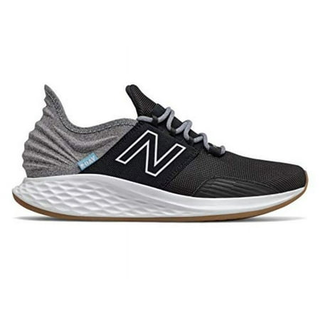 New Balance Men's Fresh Foam Roav V1 Sneaker, Black/Light Aluminum, 11.5 M US