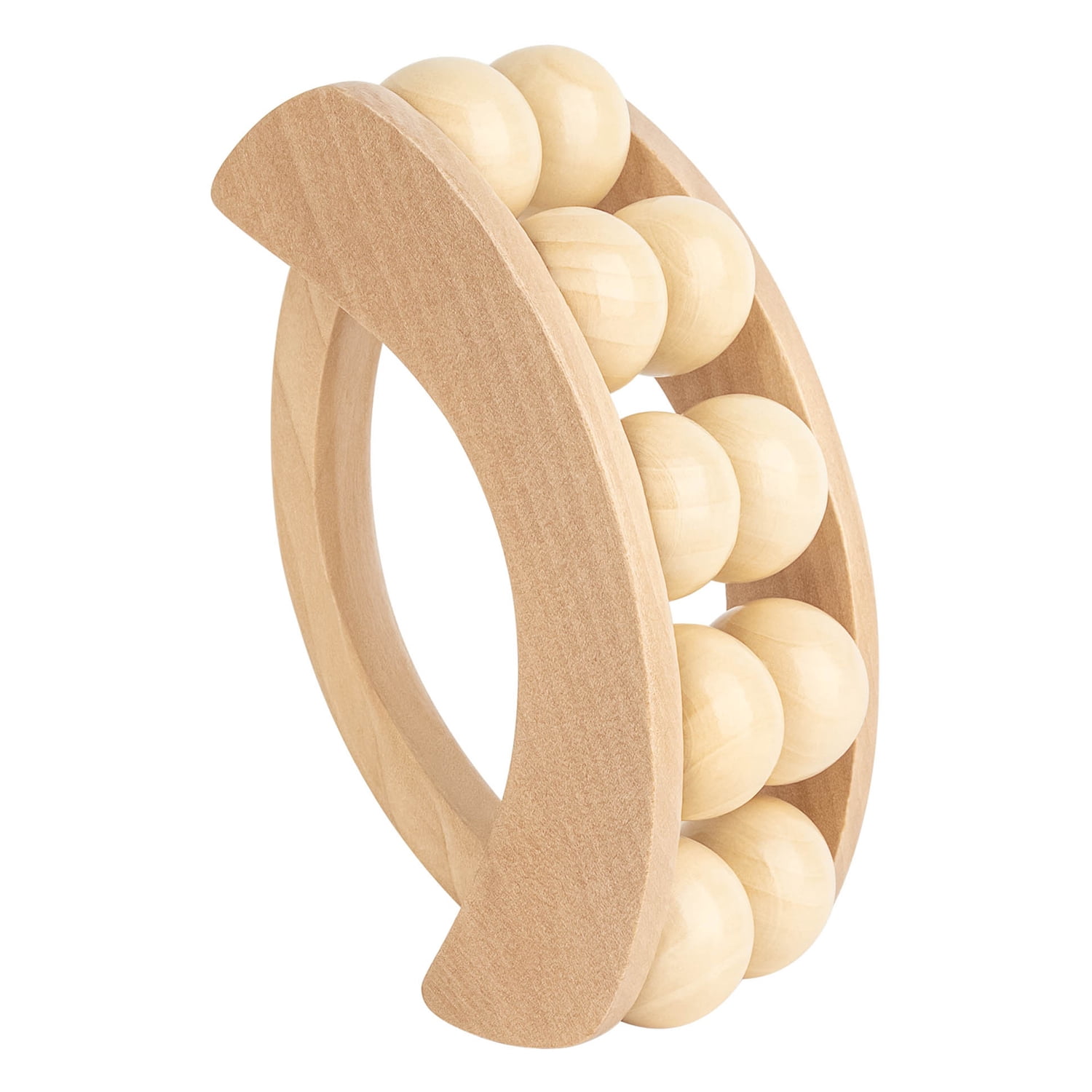 Brookstone Handheld Wooden Body Massager, Wood, WL1163-CMA