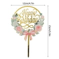 thumbnail image 7 of ODOMY Gold Cake Topper Acrylic Cake Topper Happy Birthday Cake Topper Cake Decoration Supplies 1Pc, 7 of 7