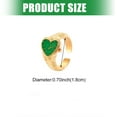 thumbnail image 3 of Elegant Adjustable Rings Opening Heart Shape Geometric Alloy Texture Suitable for Various Occasion, 3 of 13