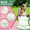 thumbnail image 4 of GASTROPOD Dog Dresses for Small Dogs Girl,Polyester Solid Everyday Dress Dog Dress,Warm Sunshine Feel with Flower Puppy Clothes,Green,Xl, 4 of 6